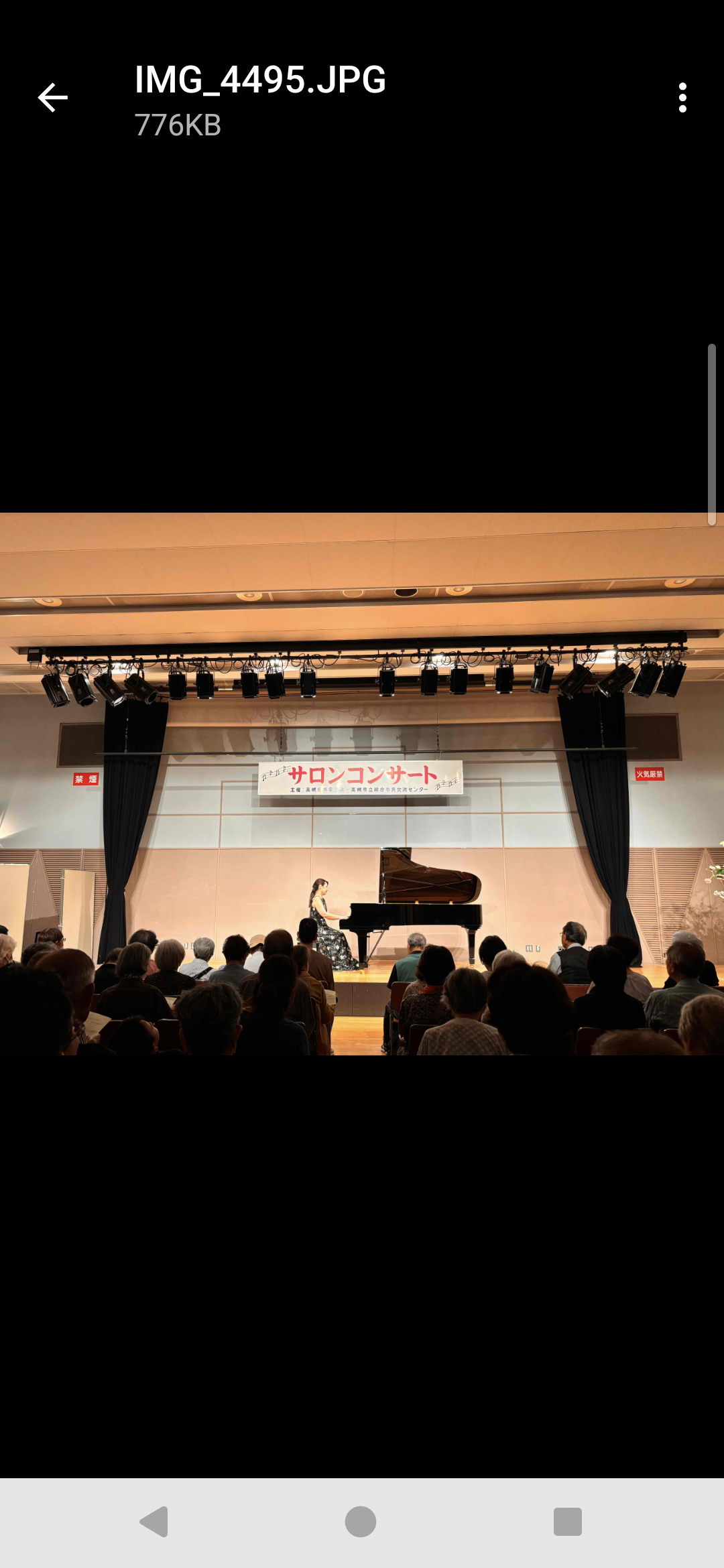 サロンコンサート 風景