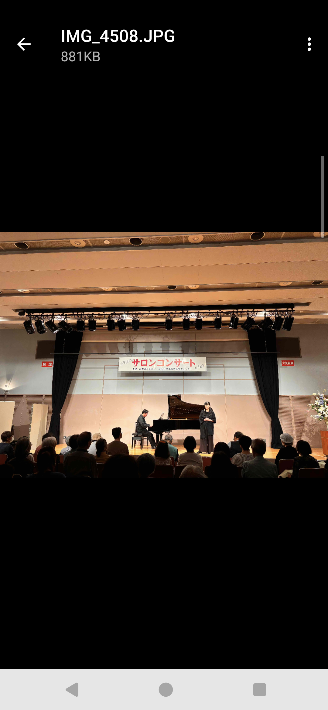 サロンコンサート 風景
