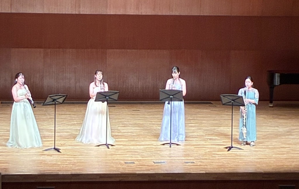 第49回定期演奏会 クラリネット4重奏 演奏風景